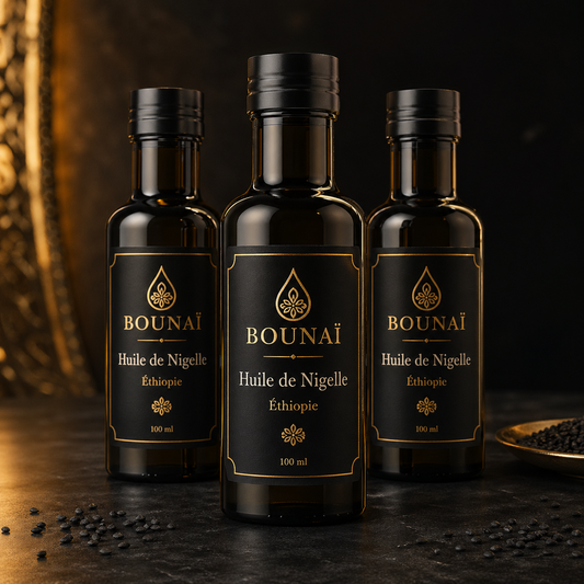 Trio Huile de Nigelle d'Éthiopie 3×100ml — Pressée à froid